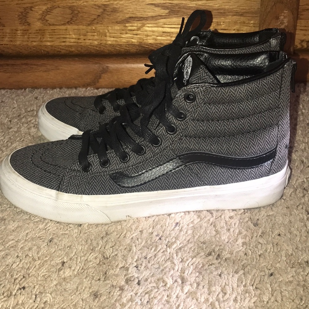 Vans Sk8-Hi Slim Herringbone Tweed Shoes